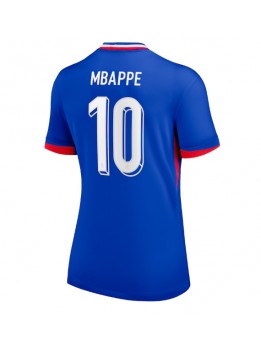 Frankreich Kylian Mbappe #10 Heimtrikot für Frauen EM 2024 Kurzarm